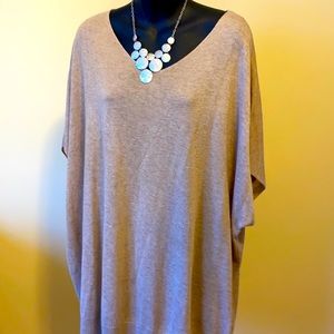 Tan knit tunic